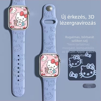 JBL szilikon Apple Watch szíj lézergravírozással és márkajelzéssel, csattal