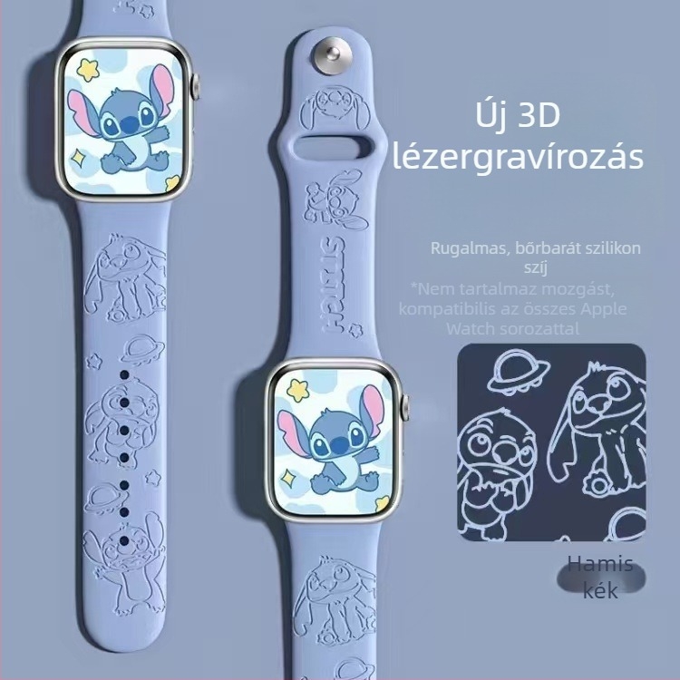 JBL szilikon Apple Watch szíj lézergravírozással és márkajelzéssel, csattal