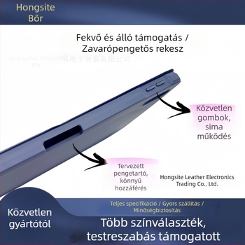 iPad sorozat mágneses védőtok, vékony flip-tok, TPU, relief-textúra, tolltartó zseb, mágneses rögzítés