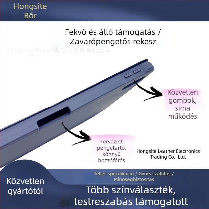 iPad sorozat mágneses védőtok, vékony flip-tok, TPU, relief-textúra, tolltartó zseb, mágneses rögzítés