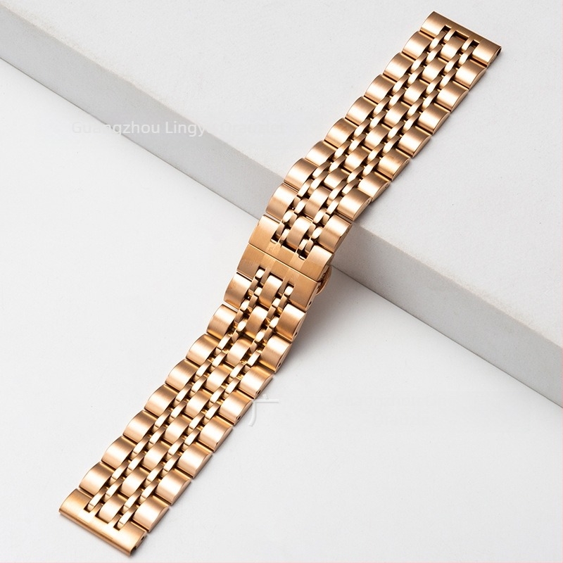 Rozsdamentes acél szíj Apple Watch-hoz, 22 mm interfész szélesség, kompatibilis Apple/General modellekkel, tömeg 0.1