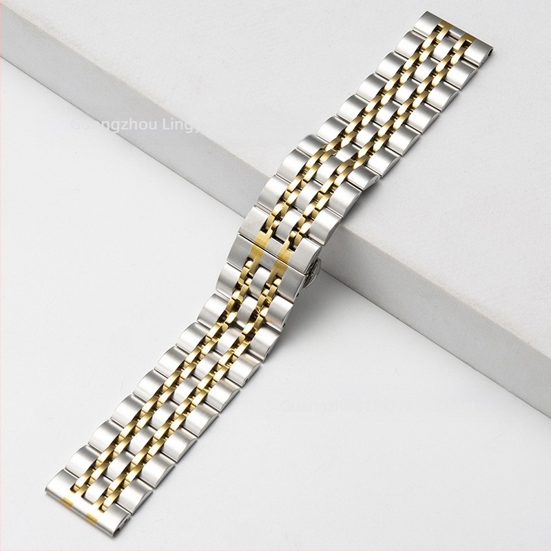 Rozsdamentes acél szíj Apple Watch-hoz, 22 mm interfész szélesség, kompatibilis Apple/General modellekkel, tömeg 0.1