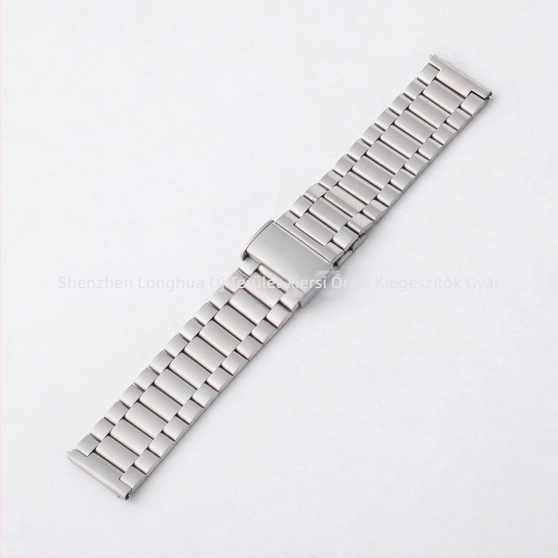 Nemesacél óraszíj integrált csattal Apple Watch 8/SE és Huawei GT3/2 kompatibil