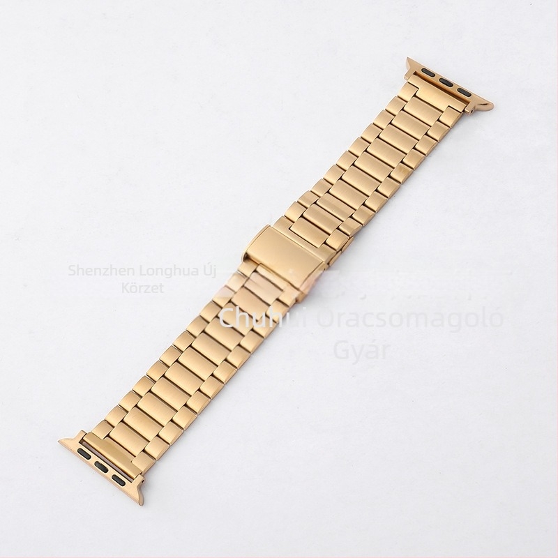 Nemesacél óraszíj integrált csattal Apple Watch 8/SE és Huawei GT3/2 kompatibil