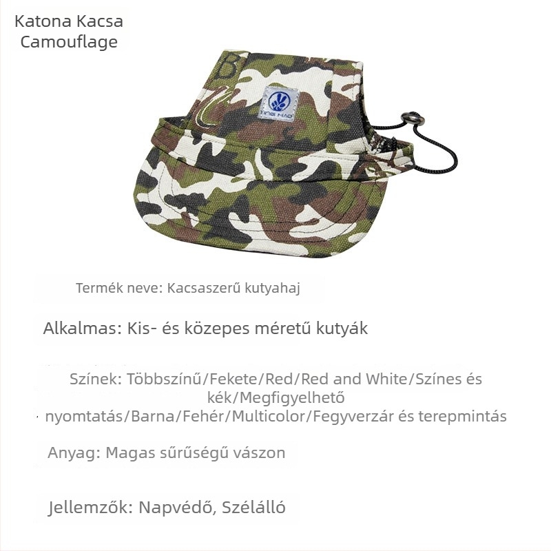 Kisállat kültéri baseball sapka, poliészter, twill szövés, nyomtatás, négy évszakos, lezser stílus