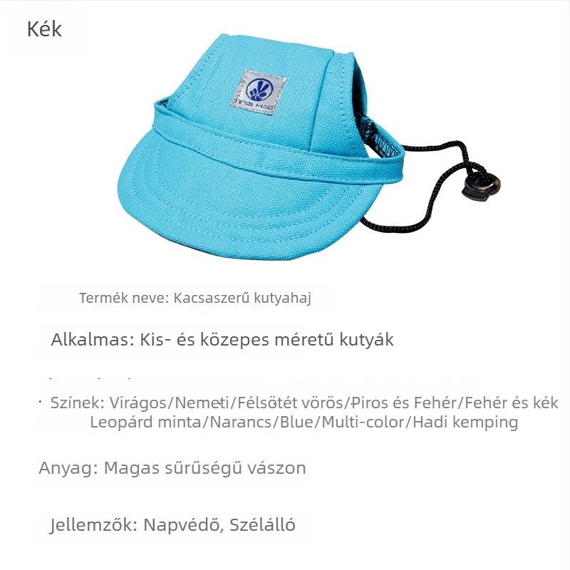 Kisállat kültéri baseball sapka, poliészter, twill szövés, nyomtatás, négy évszakos, lezser stílus
