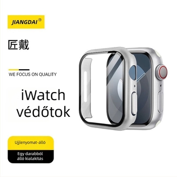 Apple Watch 9 védőtok edzett üveggel és integrált félkörös szíjjal