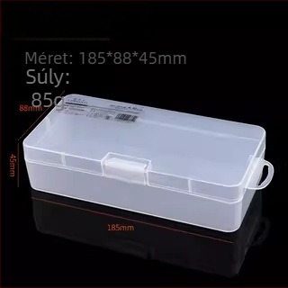 Átlátszó műanyag tároló doboz elektronikus alkatrészek és csavarok számára — ideális szerelő- és alaplapokhoz, erős keret