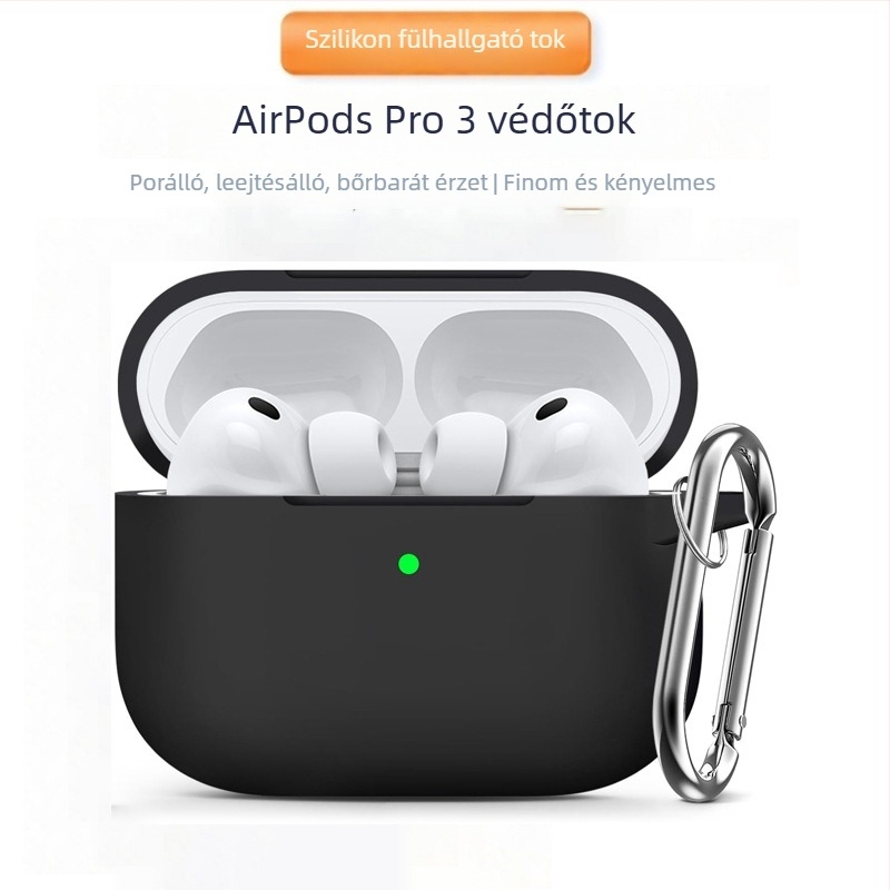AirPods Pro 3 szilikon védőtok Bluetooth fülhallgatókhoz