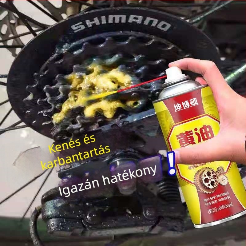 Ajtózárak és ablakpántok kenőspray; rozsda eltávolítás és kenés; hőállóság 99°C-ig