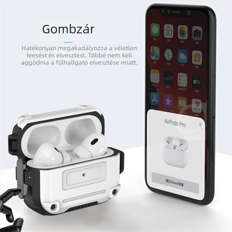 AirPods Pro 2 tok – puha TPU védőburkolat, testreszabható, Apple fülhallgatókhoz