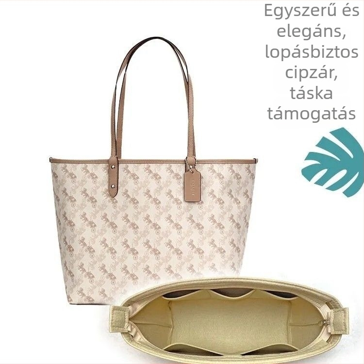 City33 válltáska belső bélés – dumpling bag beillesztés, összecsukható rendező, lopás elleni kivitel