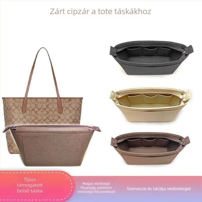 City33 válltáska belső bélés – dumpling bag beillesztés, összecsukható rendező, lopás elleni kivitel