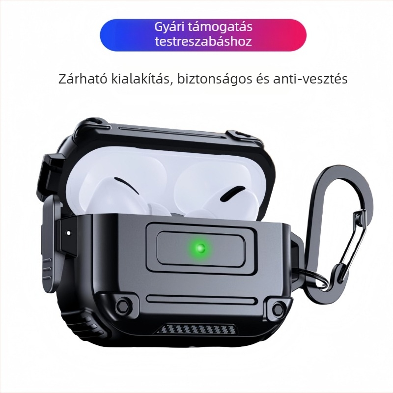 AirPods tok — TPU+PC, matt felület, injekciós öntés, Apple számára