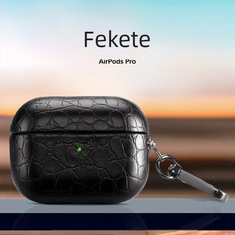 AirPods Pro 2 krokodil mintás PU bőrtok