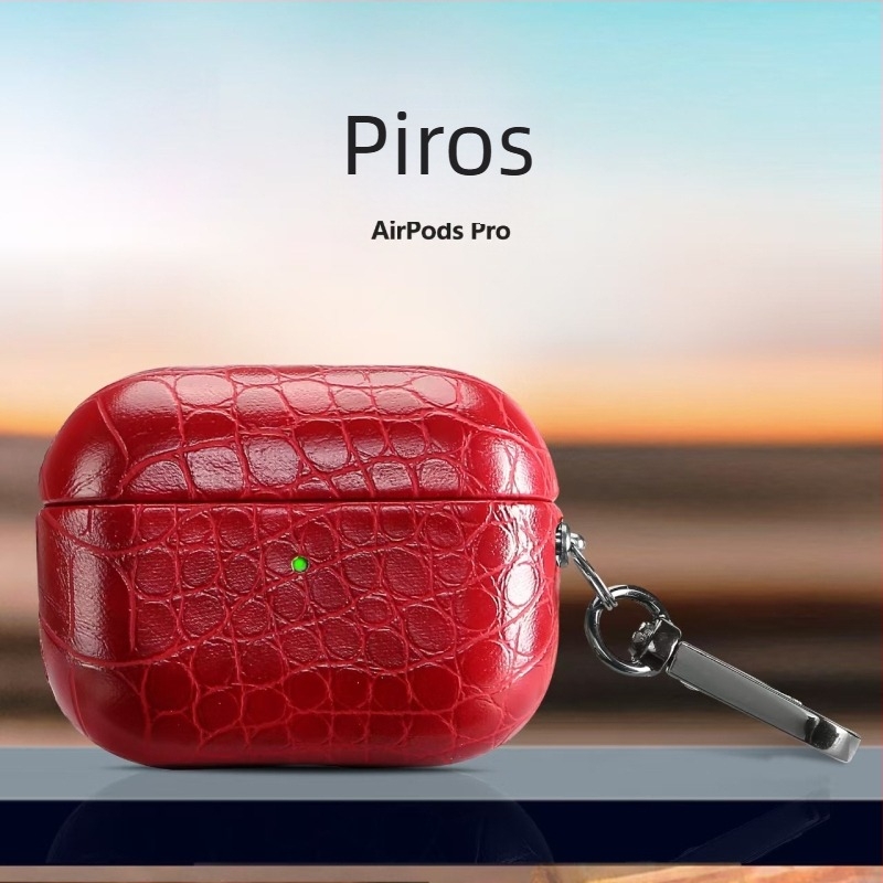 AirPods Pro 2 krokodil mintás PU bőrtok