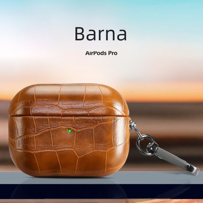 AirPods Pro 2 krokodil mintás PU bőrtok