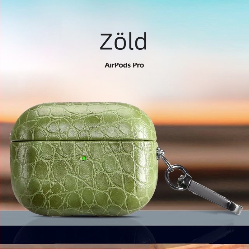 AirPods Pro 2 krokodil mintás PU bőrtok