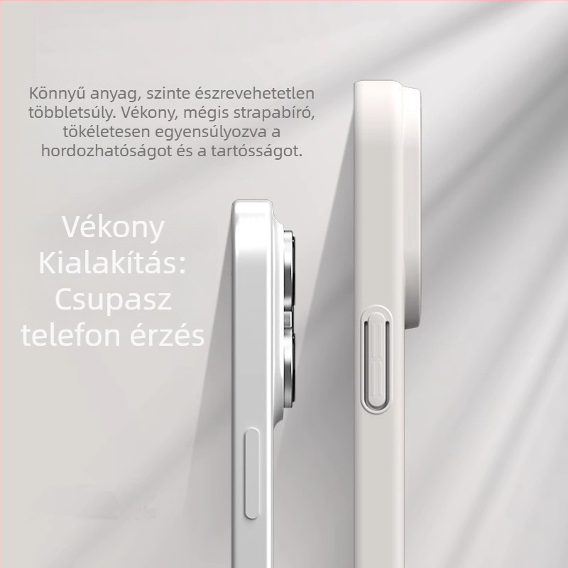 Polikarbonát tok iPhone 13/14 sorozathoz, lágy érintésű felülettel, vékony mágneses gyűrűvel, teljes védelem, ujjlenyomat-mentes, hőelvezetés