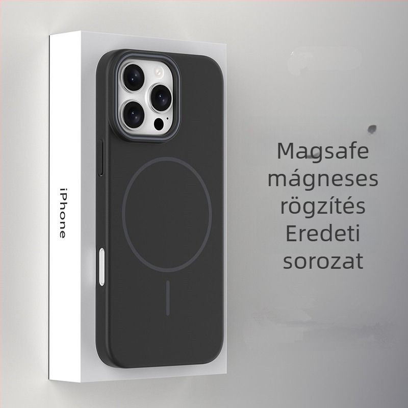 Polikarbonát tok iPhone 13/14 sorozathoz, lágy érintésű felülettel, vékony mágneses gyűrűvel, teljes védelem, ujjlenyomat-mentes, hőelvezetés