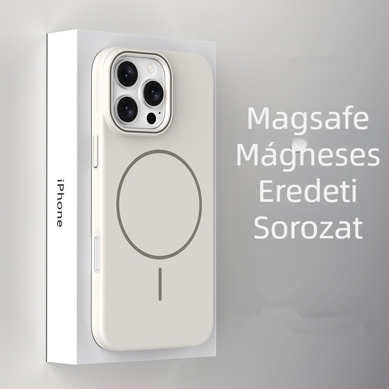 Polikarbonát tok iPhone 13/14 sorozathoz, lágy érintésű felülettel, vékony mágneses gyűrűvel, teljes védelem, ujjlenyomat-mentes, hőelvezetés