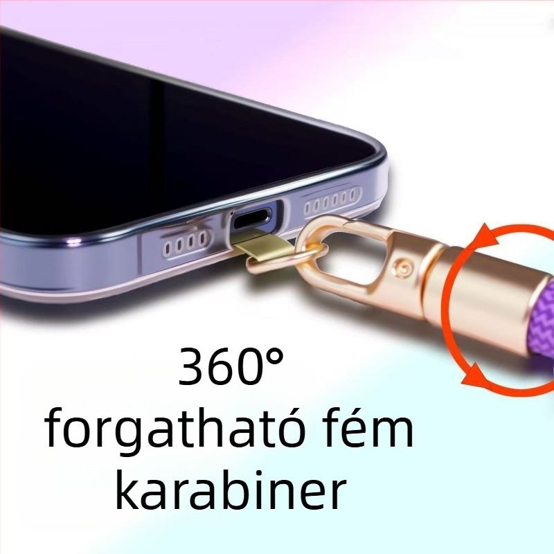 Telefonnyakpánt – állítható hosszúság; poliészter; fém csat; uniszex stílus; testreszabás: igen (logónyomtatás)