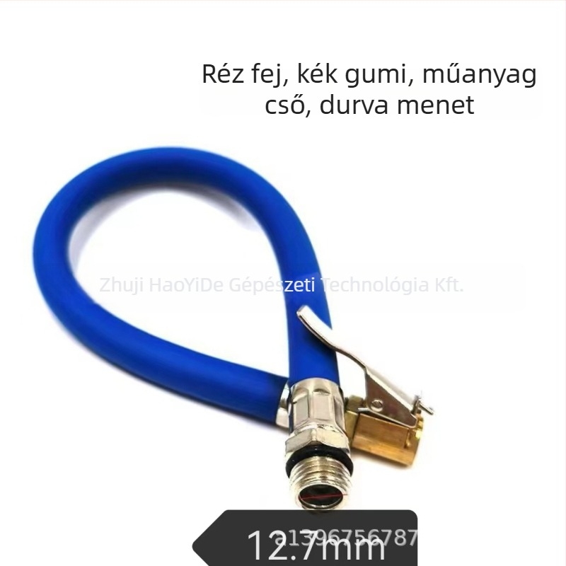 PU-gumiból és műanyagból készült csatlakozócső gumiabroncsnyomás pisztolyhoz, 0-8 PSI kijelző, 0,01 pontosság, súly 95 g