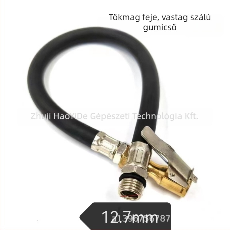 PU-gumiból és műanyagból készült csatlakozócső gumiabroncsnyomás pisztolyhoz, 0-8 PSI kijelző, 0,01 pontosság, súly 95 g
