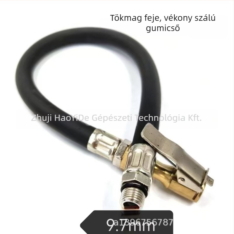 PU-gumiból és műanyagból készült csatlakozócső gumiabroncsnyomás pisztolyhoz, 0-8 PSI kijelző, 0,01 pontosság, súly 95 g