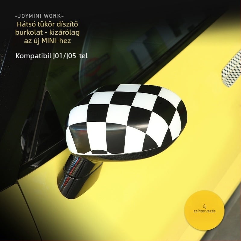 BMW Mini külső visszapillantó tükörhéj, Union Jack matrica, ABS műanyag dekoratív burkolat