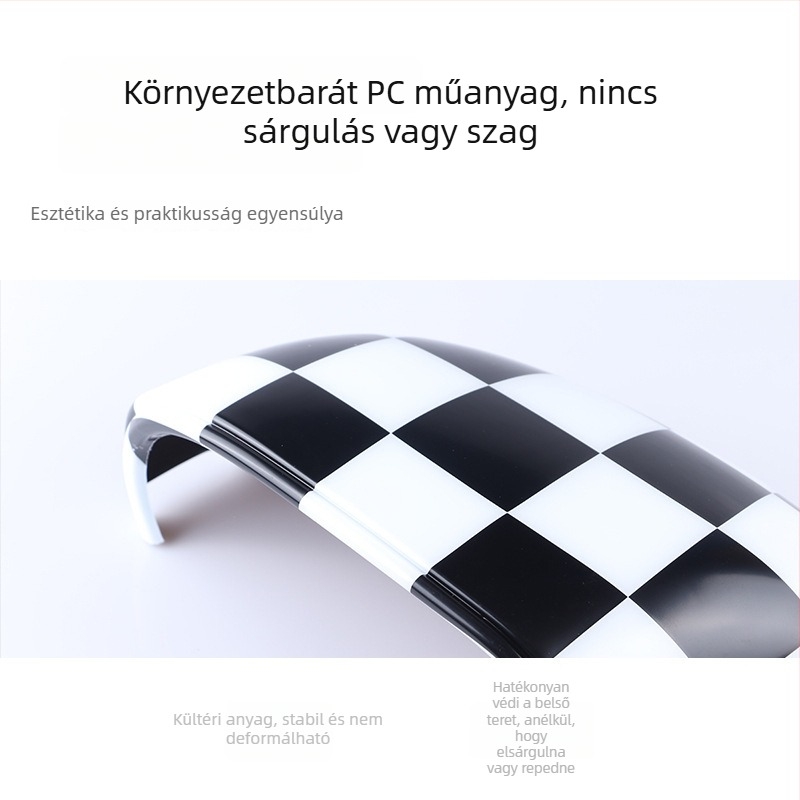 BMW Mini külső visszapillantó tükörhéj, Union Jack matrica, ABS műanyag dekoratív burkolat