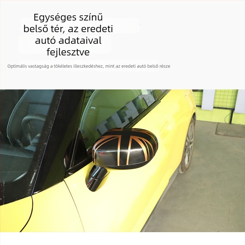 BMW Mini külső visszapillantó tükörhéj, Union Jack matrica, ABS műanyag dekoratív burkolat