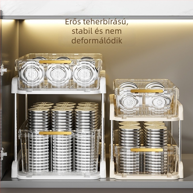 Mosogatók alatti padlóállvány fürdőszobai tároló, 2–3 emelet, modell B120, modern minimalista stílus, anyag 18328127424