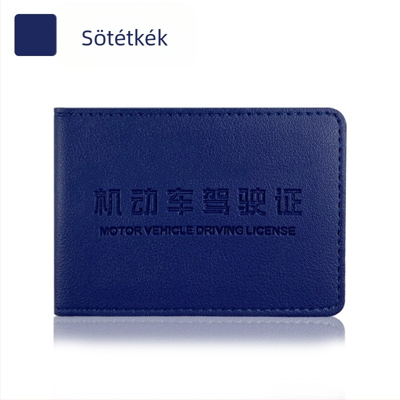 PU bőrből készült jogosítványtartó