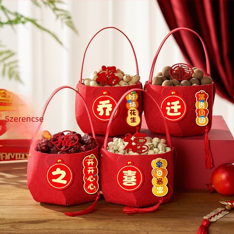 Gyümölcstál díszítő készlet az új lakás ceremóniájához, kínai stílus, könnyű luxus retro, márka Come to Pleasure, anyag: más