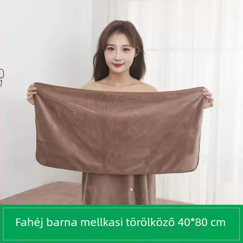 Mikroszálas arc-törölközők szett a szalonhoz fejkendővel; logóval testreszabható; súly 137 g; nedvszívás 26-30 s