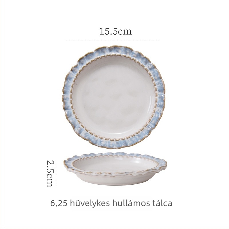 Junpin porcelán kávéscsésze és alátét készlet, kerek forma, fényűző stílus, mikrohullámú sütőben használható