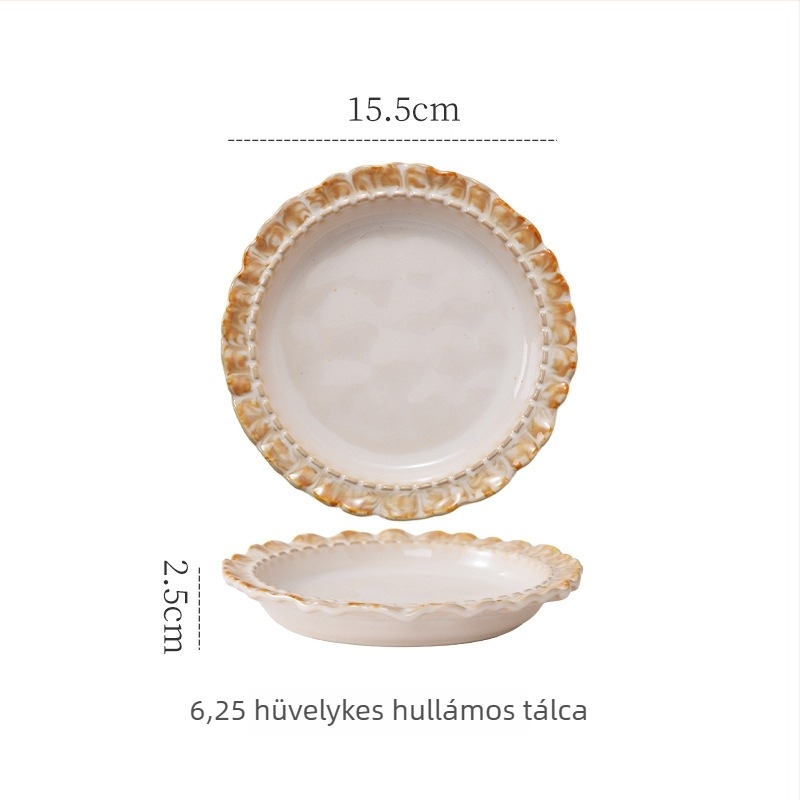 Junpin porcelán kávéscsésze és alátét készlet, kerek forma, fényűző stílus, mikrohullámú sütőben használható
