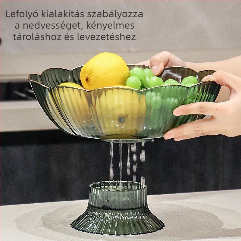 Műanyag gyümölcstál leeresztő dizájnnal, Huangge, 2025-ben bemutatva.