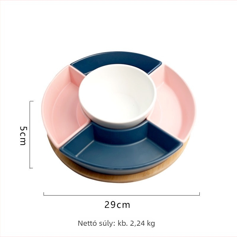 Porcelán gyümölcstál - Build a good home, északi stílus, 2024 ősz