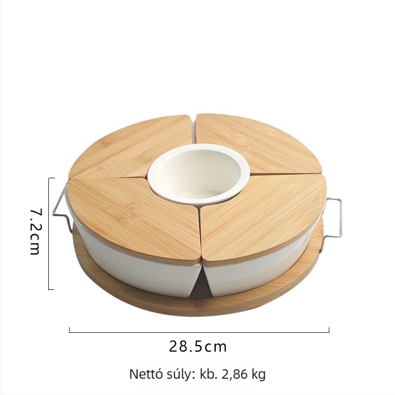 Porcelán gyümölcstál - Build a good home, északi stílus, 2024 ősz