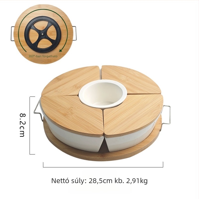 Porcelán gyümölcstál - Build a good home, északi stílus, 2024 ősz