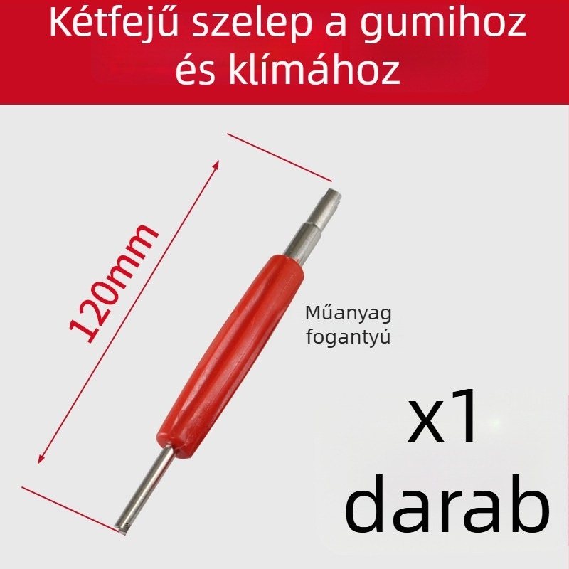 Tubeless szelep, réz maggal, nagy belső üreggel, olasz menet, általános használatra