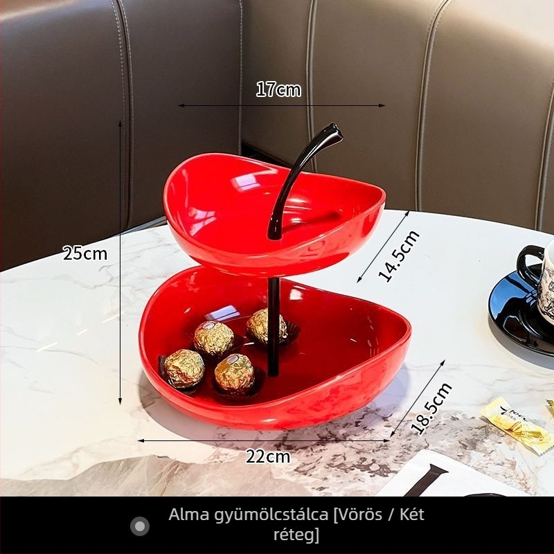 Gyümölcstál – kerámia, Zhou Ni, északi egyszerű stílus, első osztályú minőség