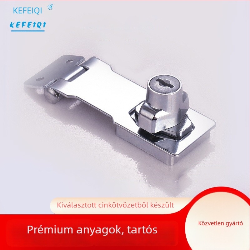 Mechanikus fiókzár fiókokhoz és szekrényekhez — anyag: műanyag és cinkötvözet; modell: No punching drawer lock; márka: Ouli; stílus: modern és minimalist