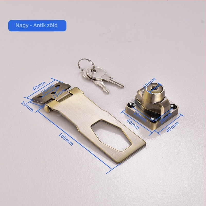 Mechanikus fiókzár fiókokhoz és szekrényekhez — anyag: műanyag és cinkötvözet; modell: No punching drawer lock; márka: Ouli; stílus: modern és minimalist
