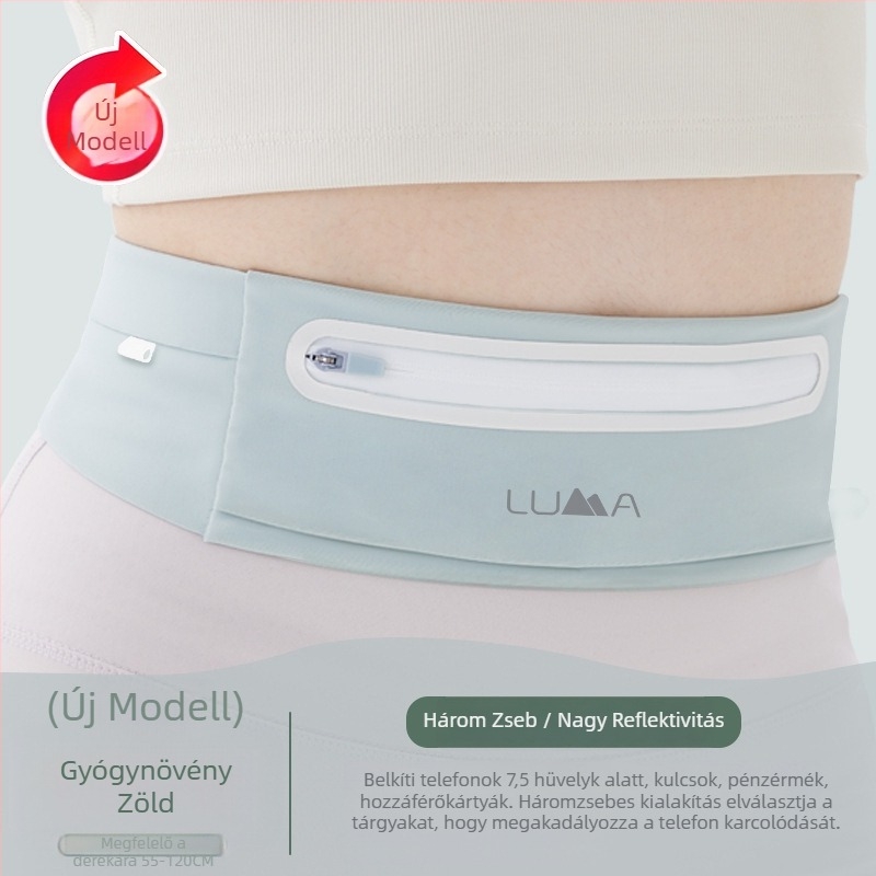 Sport derék táska – Uniszex, Nylon, Vízálló, Ultra könnyű, Kültéri sportokhoz