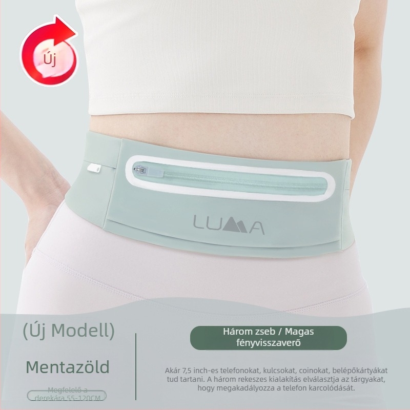 Sport derék táska – Uniszex, Nylon, Vízálló, Ultra könnyű, Kültéri sportokhoz
