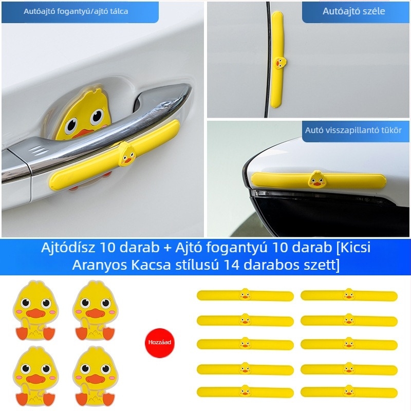 PVC ütközésvédő szalag autóajtó környékére, univerzális modell, testreszabható feldolgozás