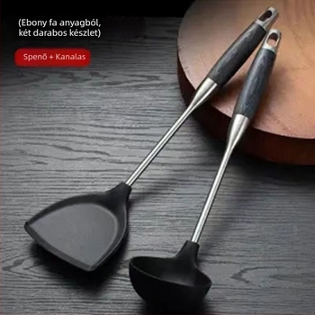 Konyhai szilikon spatula készlet rozsdamentes acél fogantyúval | élelmiszer-minőségű szilikon, tapadásmentes, magas hőállóság, csúszásgátló